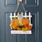 Glitzhome® 14" Fall Wooden Patch with Floral Door Hanger